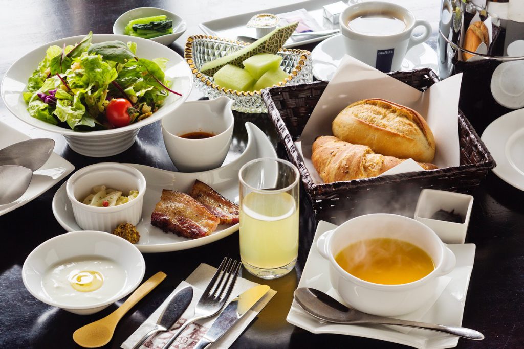 example of the western style breakfast