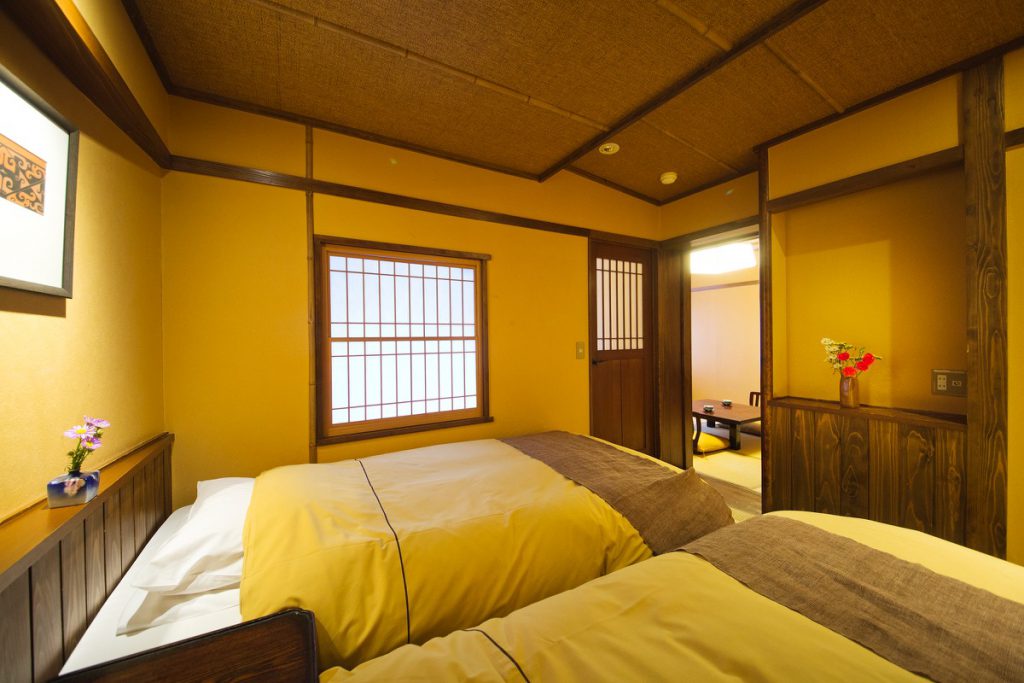 Western style bed in Ryokan