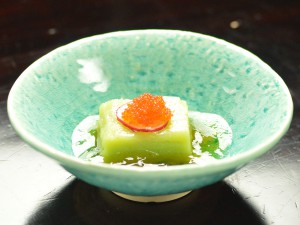 グリーンピース豆腐