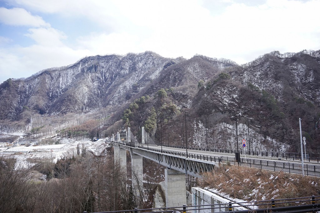 八ッ場ダムを渡る立派な橋