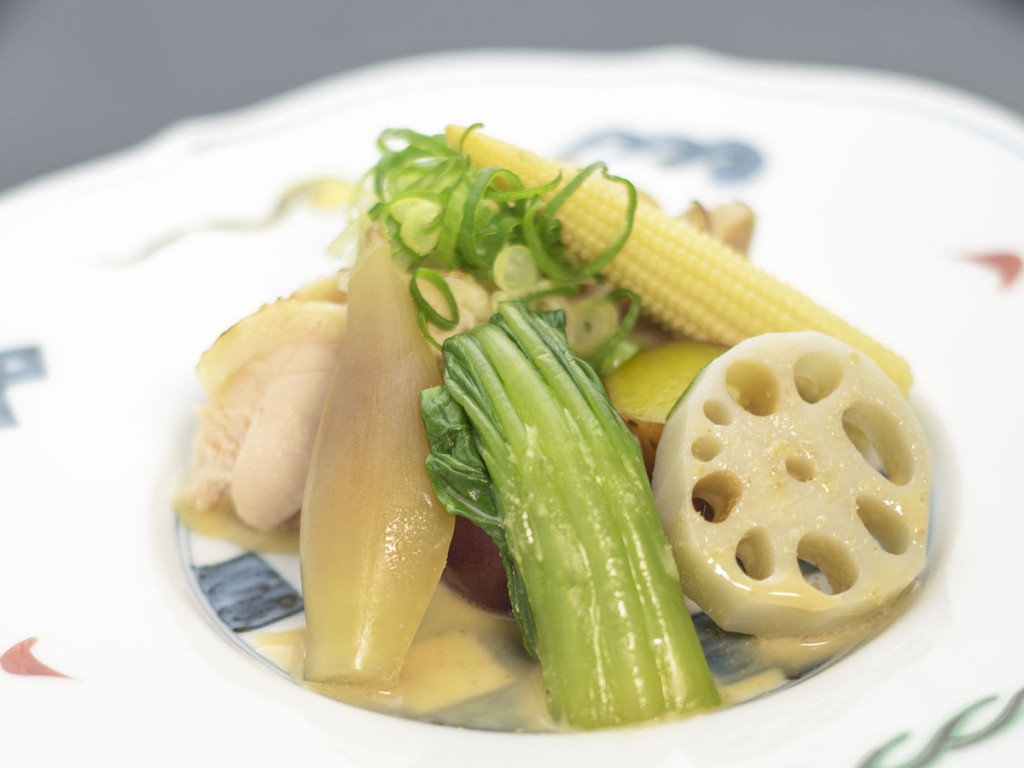 赤城鶏と夏野菜