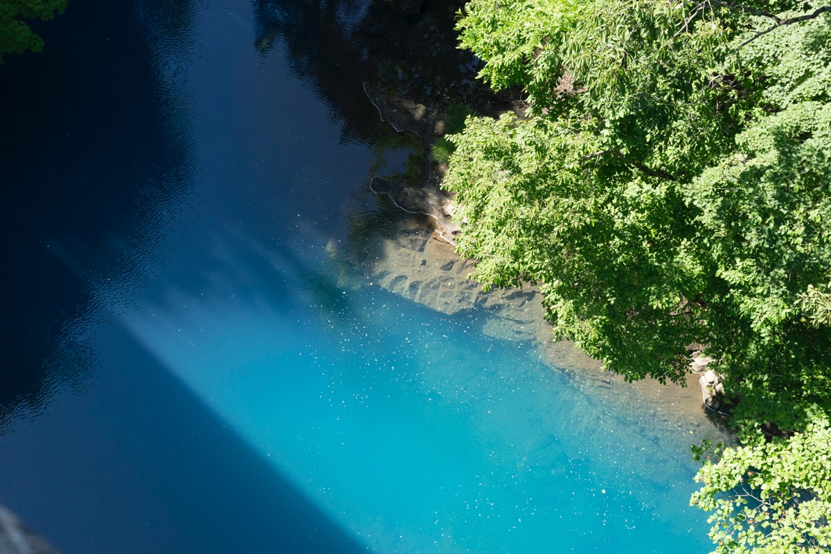 Shima blue from Shima Ohhashi bridge