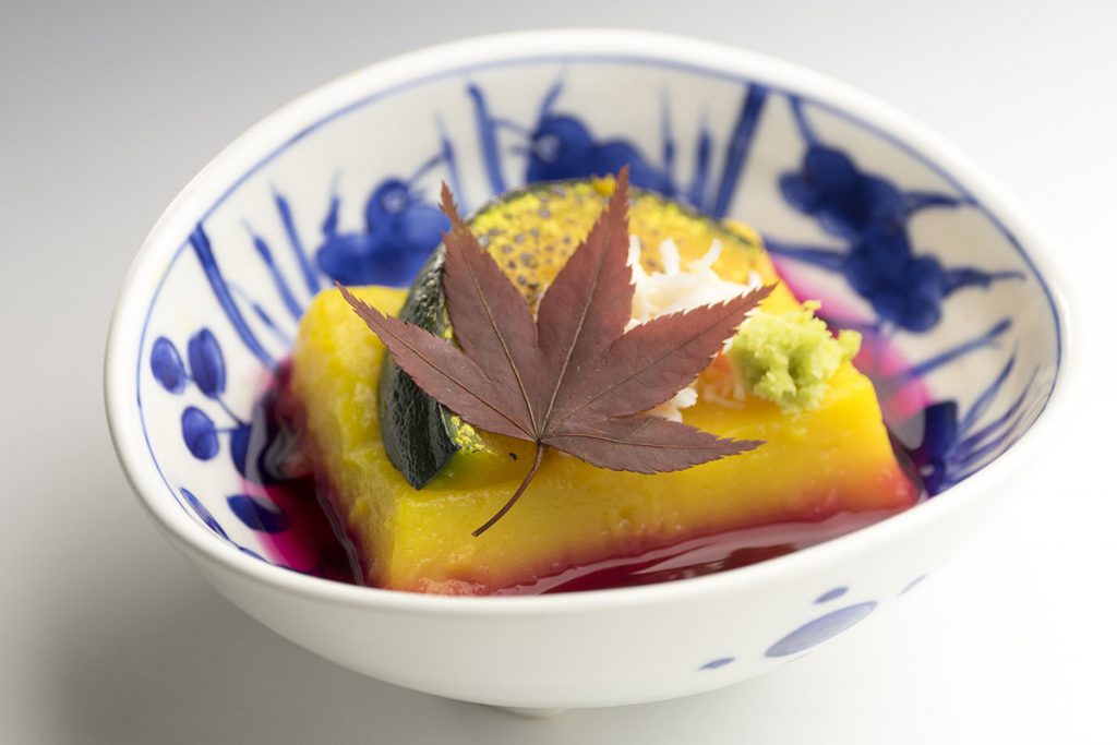 Pumpkin Tofu with Beets Soup