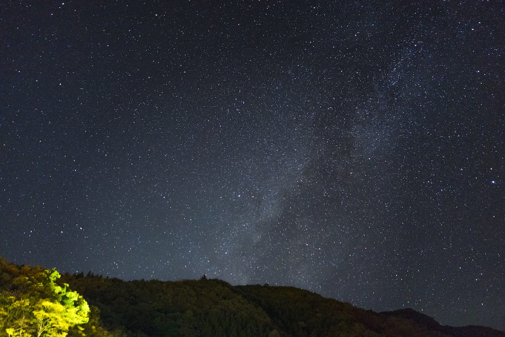 四万温泉の満天の星