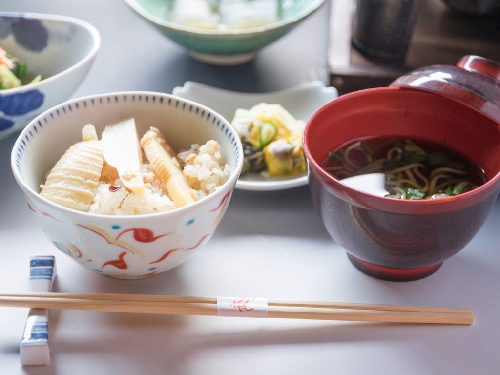 釜飯、留椀、香の物