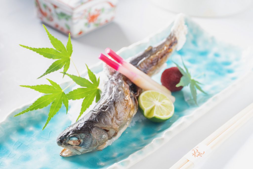 渓流魚塩焼き