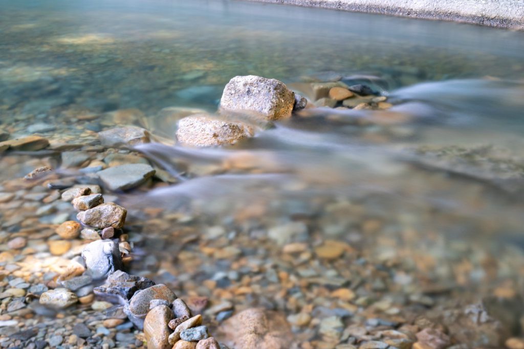 Shimagawa River behind Kashiwaya Cafe