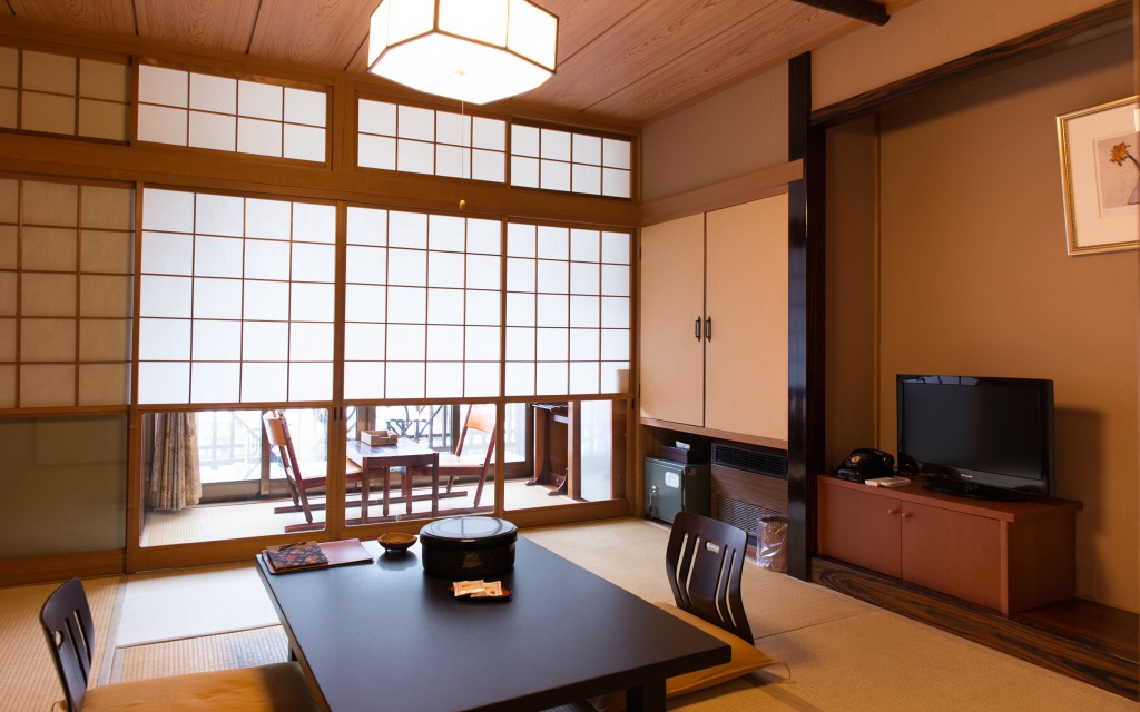 Japanese style room of Ryokan