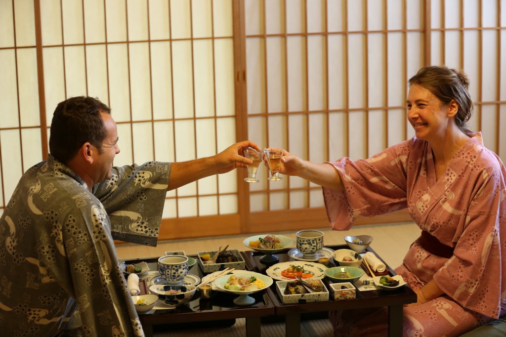 Meals at Kashiwaya ryokan