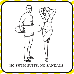 No swim suits