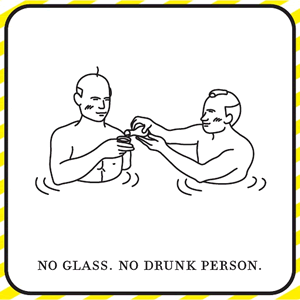No glass, No drink