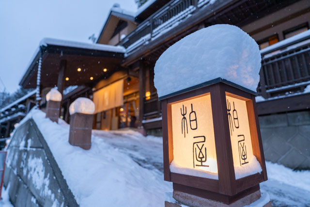雪見の露天風呂